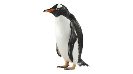 A penguin with a transparent background.