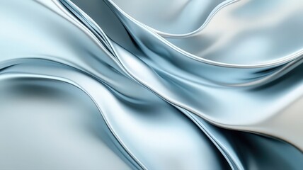 Abstract Silver and Light Blue Fabric Texture