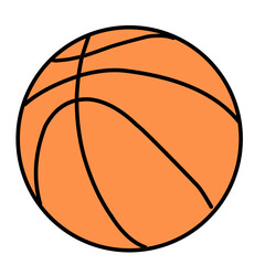 Fototapeta premium Orange basketball illustration