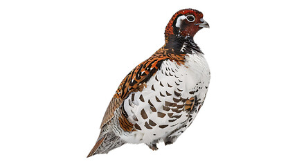 A ptarmigan with a transparent background.