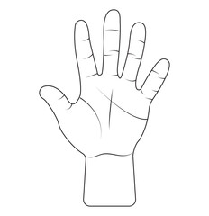 raised fist icon vector . icon for apps and websites isolated white background . 