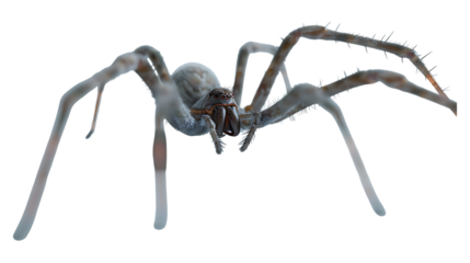 A recluse spider with a transparent background.