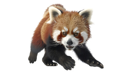 Obraz premium A red panda with a transparent background.