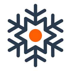 Snowflake Symbol with Scandinavian Geometry