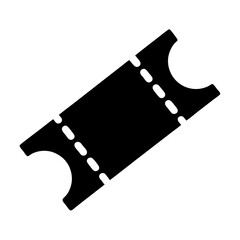 Black and white image of a standard admission ticket for entry