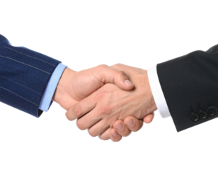 car dealership handshake concept on white background png