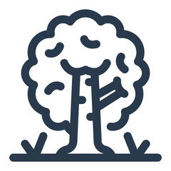 Scandinavian Birch Tree in Winter