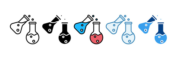 Experimentation Icon Set Multiple Style Collection