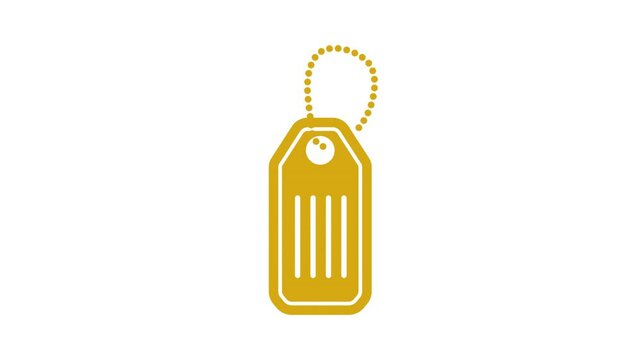 dog tag icon animation 
