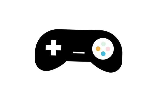 joystick game controller icon animation 