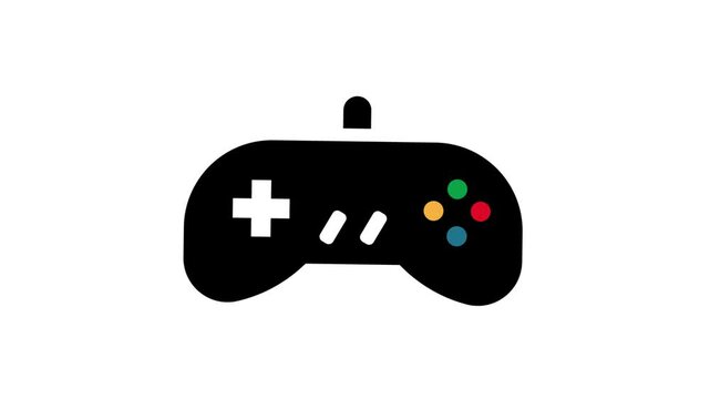 joystick game controller icon animation 