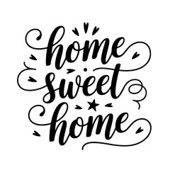Home sweet home. Vector Design Isolated on White Background