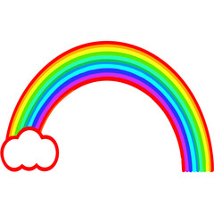 Rainbow colorful shape vector illustration