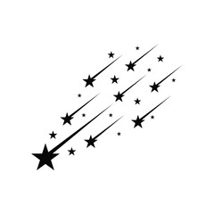 Falling Stars Black Design