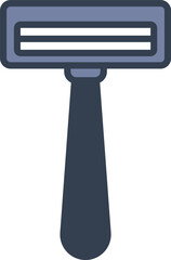 Razor icon flat vector for grooming apps