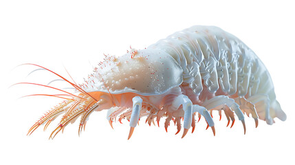 An amphipod with a transparent background.