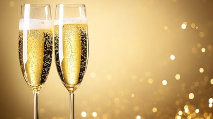 Gradient of pale gold to shimmering champagne plain background