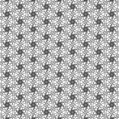 Vector seamless pattern with black geometric shapes