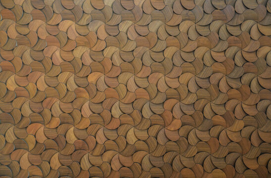 Intricate Pattern Of Wooden Textured Blocks