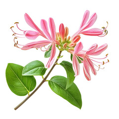 Pink Honeysuckle Flower Image [Transparent Background PNG]