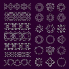 African ethnic abstract graphic elements