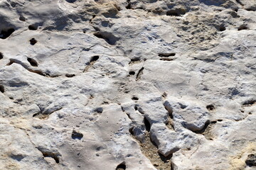 Texture and structure of stone blocks and rocks.
