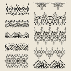 border ethnic ornament Turkish style pattern