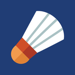 Shuttlecock Icon Badminton Equipment Graphic Design