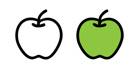 Green Apple Vector - Fresh Organic Fruit Illustration