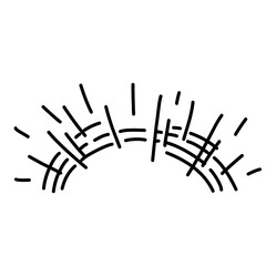 Line movement effect vector element