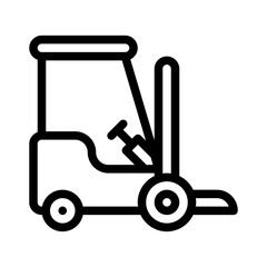 lift truck line icon