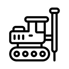pile driver line icon