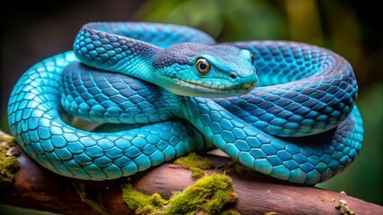 green snake on a branch