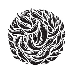 Green Chili Silhouette Vector Set

Black and White Chili Pepper Icons

Vector Chili Outline Collection