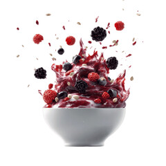 Acai Bowl Explosion Fresh Berries and Granola in a Creamy Delight