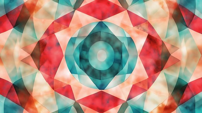 Abstract Geometric Kaleidoscope Pattern. (6)