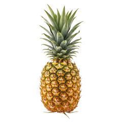 Fototapeta premium whole pineapple on a solid white background