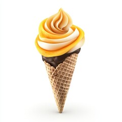 Delicious swirl ice cream cone (6)