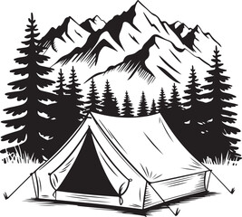 Camping SVG – Tent and Campfire Silhouette Design

Outdoor Adventure Vector – Forest and Camp Elements

Wilderness Camp Silhouette – Perfect for Nature Lovers

Camping Night SVG – Stars, Tent, and Bon