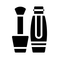 lip gloss glyph icon