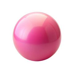 Fototapeta premium pink crystal ball isolated