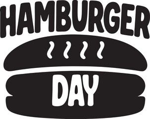 Happy Hamburger Day Celebration Graphic Design