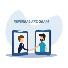 referral program marketing illustration icon