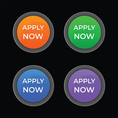 apply now  vector icon  button design
