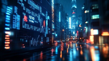 Obraz premium city at night