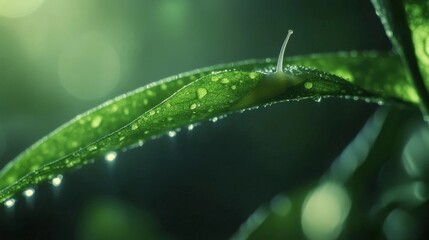 dew on a leaf