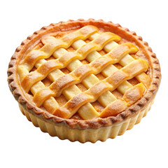 apple pie isolated on white