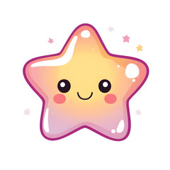 star illustration white background Vector illustration