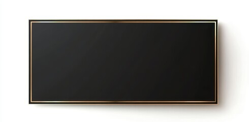 Elegant Black Plaque with Gold Border