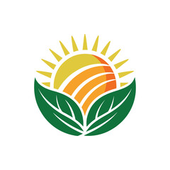 agriculture logo design vector 